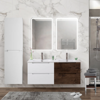 Мебель для ванной BelBagno Etna 120 bianco lucido, rovere moro фото в интернет-магазине «Wasser-Haus.ru»