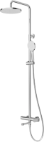 Душевая стойка Cezares Stylus STYLUS-CVD-01, со смесителем и изливом, хром фото в интернет-магазине «Wasser-Haus.ru»