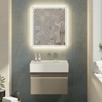 Мебель для ванной Kerama Marazzi Logica 70 подвесная, песчаная, без отверстий под смеситель фото в интернет-магазине «Wasser-Haus.ru»