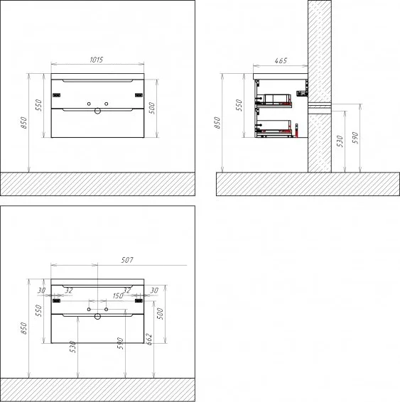 Тумба с раковиной BelBagno Etna 100 rovere moro фото в интернет-магазине «Wasser-Haus.ru»