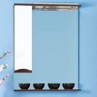 Зеркало-шкаф Бриклаер Токио 80 L венге, белый глянец фото в интернет-магазине «Wasser-Haus.ru»