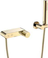 Смеситель для ванны с душем Boheme Stick 123-GG.2 gold touch gold фото в интернет-магазине «Wasser-Haus.ru»