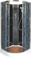 Душевая кабина DETO BM1510NBLACK с средним поддоном, без крыши фото в интернет-магазине «Wasser-Haus.ru»