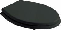 Крышка-сиденье Galassia Ethos 8482NE черная, с микролифтом, петли хром фото в интернет-магазине «Wasser-Haus.ru»