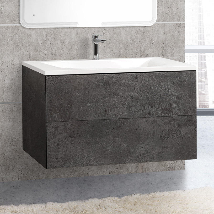 Мебель для ванной Cezares Premier HPL 100 BLUM EST manganese фото в интернет-магазине «Wasser-Haus.ru»