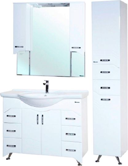 Зеркало-шкаф Misty Дрея 105 с подсветкой фото в интернет-магазине «Wasser-Haus.ru»