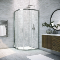 Душевой уголок Vegas Glass ZS Tur Novo h1900 80 08 01 профиль глянцевый хром, стекло прозрачное фото в интернет-магазине «Wasser-Haus.ru»