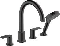 Смеситель на борт ванны Hansgrohe Vernis Shape 71459670 черный фото в интернет-магазине «Wasser-Haus.ru»