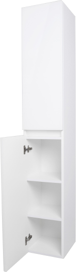 Шкаф-пенал Style Line Даймонд Люкс Plus подвесной, белый фото в интернет-магазине «Wasser-Haus.ru»