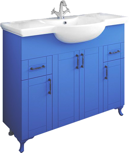 Мебель для ванной Sanflor Глория 105 голубая фото в интернет-магазине «Wasser-Haus.ru»