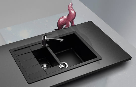 Мойка кухонная Schock Aster 60D оникс фото в интернет-магазине «Wasser-Haus.ru»