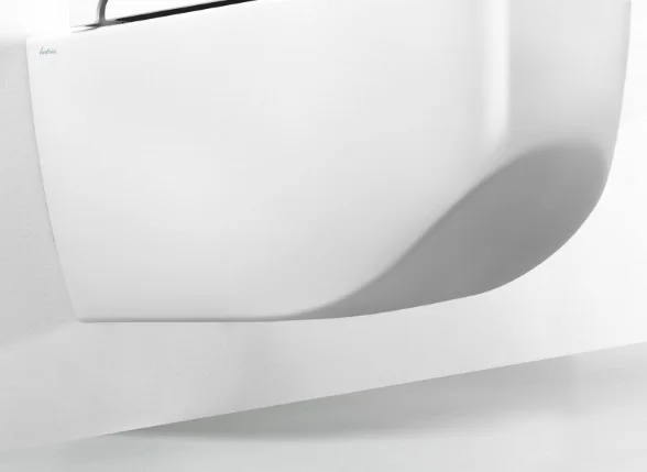 Унитаз подвесной Hatria Next A0Y1F125 безободковый, с микролифтом, белый матовый фото в интернет-магазине «Wasser-Haus.ru»
