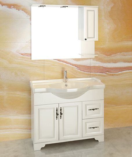 Мебель для ванной Comforty Севилья 100 слоновая кость фото в интернет-магазине «Wasser-Haus.ru»