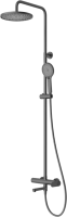 Душевая стойка Cezares Stylus STYLUS-CVD-NOP, со смесителем и изливом, матовый черный фото в интернет-магазине «Wasser-Haus.ru»