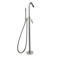 Напольный смеситель для ванны с душем Ramonsoler Urban chic 218503DNC, С ВНУТРЕННЕЙ ЧАСТЬЮ, никель
