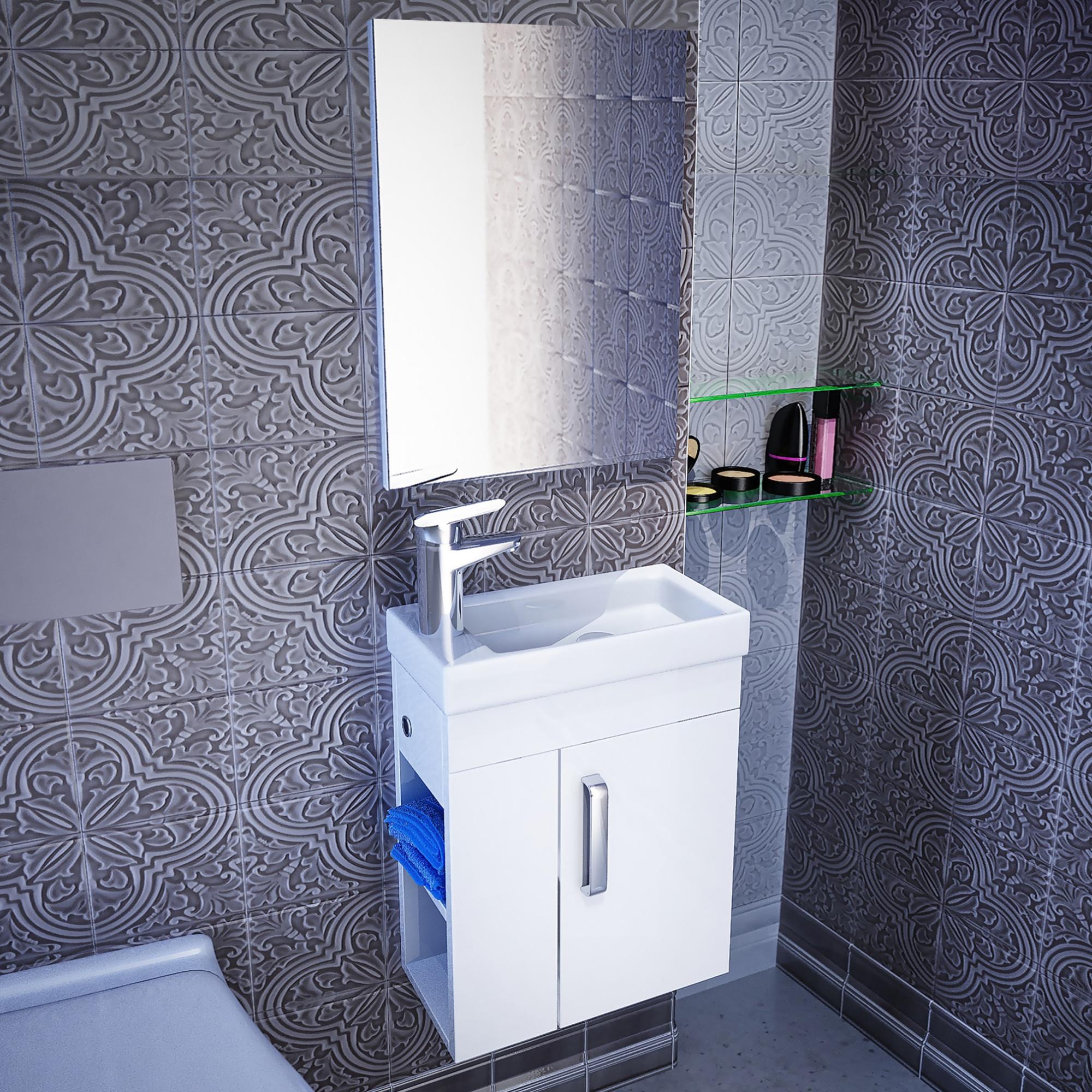 Мебель для ванной Iddis Torr 40 подсвесная, белая фото в интернет-магазине «Wasser-Haus.ru»