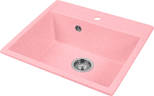Мойка кухонная AquaGranitEx M-56 розовая фото в интернет-магазине «Wasser-Haus.ru»