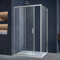 Душевой уголок Vincea Alpha VSR-3AL9011CL 110х90 см, профиль хром фото в интернет-магазине «Wasser-Haus.ru»