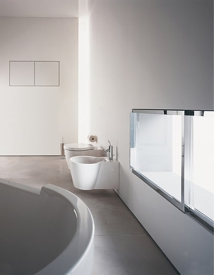 Биде подвесное Duravit Starck 1 02741500001-WG антигрязевое покрытие фото в интернет-магазине «Wasser-Haus.ru»