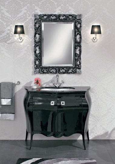 Зеркало Cezares 620/A nero/argento фото в интернет-магазине «Wasser-Haus.ru»