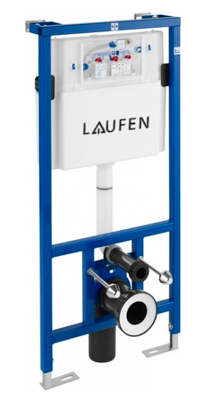 Комплект Инсталляция Laufen Lis CW1 с кнопкой хром + Унитаз Roca Dama Senso фото в интернет-магазине «Wasser-Haus.ru»