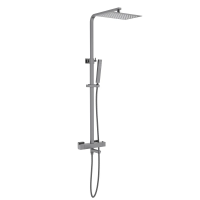 Душевая стойка Timo Tetra-Thermo SX-0169/18, с термостатом, черное золото фото в интернет-магазине «Wasser-Haus.ru»