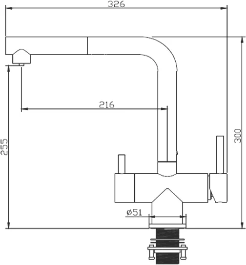 Смеситель для кухни Emar Steel ЕСВ 7017 хром фото в интернет-магазине «Wasser-Haus.ru»