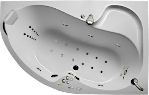 Акриловая ванна Marka One Aura У36805 160x105 R фото в интернет-магазине «Wasser-Haus.ru»