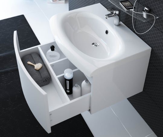 Мебель для ванной Ravak Evolution 70 белая, с ящиком фото в интернет-магазине «Wasser-Haus.ru»