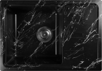 Мойка кухонная Wisent WB15-11 мрамор черно-белый фото в интернет-магазине «Wasser-Haus.ru»