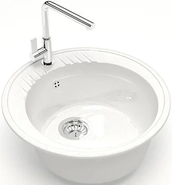 Мойка кухонная Marrbaxx Лексия Z006Q001 белый лед фото в интернет-магазине «Wasser-Haus.ru»