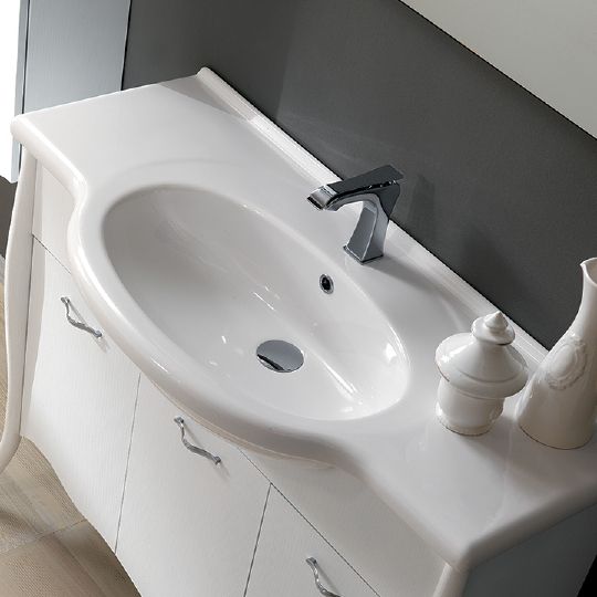 Мебель для ванной Eurolegno Clip 115 noce bianco фото в интернет-магазине «Wasser-Haus.ru»