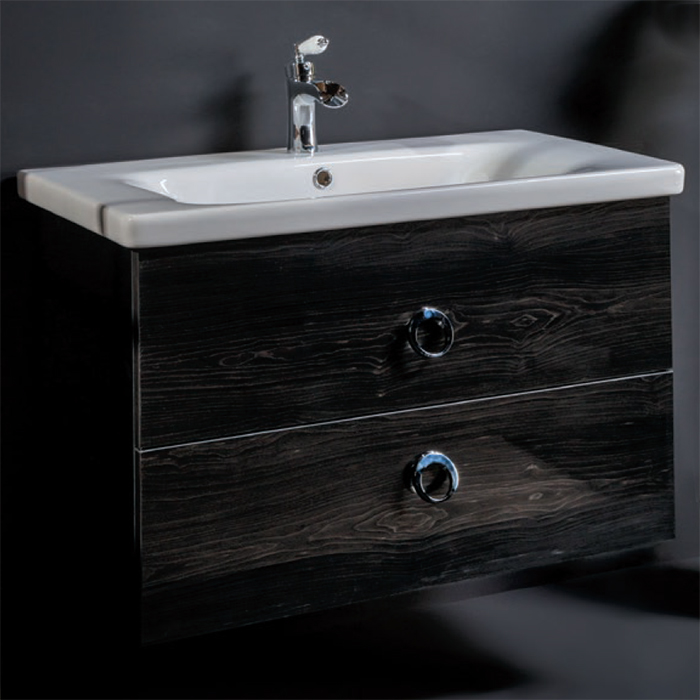 Мебель для ванной Armadi Art NeoArt 80 black wood фото в интернет-магазине «Wasser-Haus.ru»