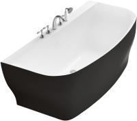 Акриловая ванна BelBagno BB74-NERO-W0 165x78 белый глянец/чёрная матовая фото в интернет-магазине «Wasser-Haus.ru»