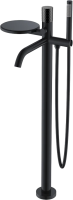 Напольный смеситель для ванны с душем Boheme Stick 129-BB black diamond black фото в интернет-магазине «Wasser-Haus.ru»