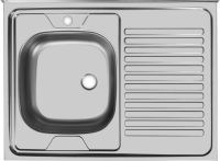 Мойка кухонная Ukinox Стандарт SSTD800.600 ---4C 0L-