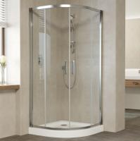 Душевой уголок Vegas Glass ZS 110 08 01 профиль глянцевый хром, стекло прозрачное фото в интернет-магазине «Wasser-Haus.ru»
