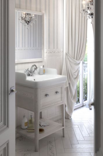 Мебель для ванной Kerama Marazzi Provence 60 белая фото в интернет-магазине «Wasser-Haus.ru»