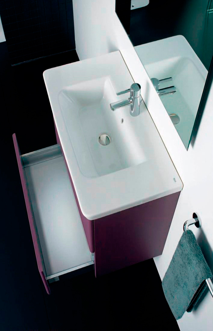 Мебель для ванной Roca Gap 80 фиолетовая фото в интернет-магазине «Wasser-Haus.ru»