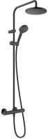 Душевая стойка Hansgrohe Vernis Blend Showerpipe 26426670, черный матовый фото в интернет-магазине «Wasser-Haus.ru»