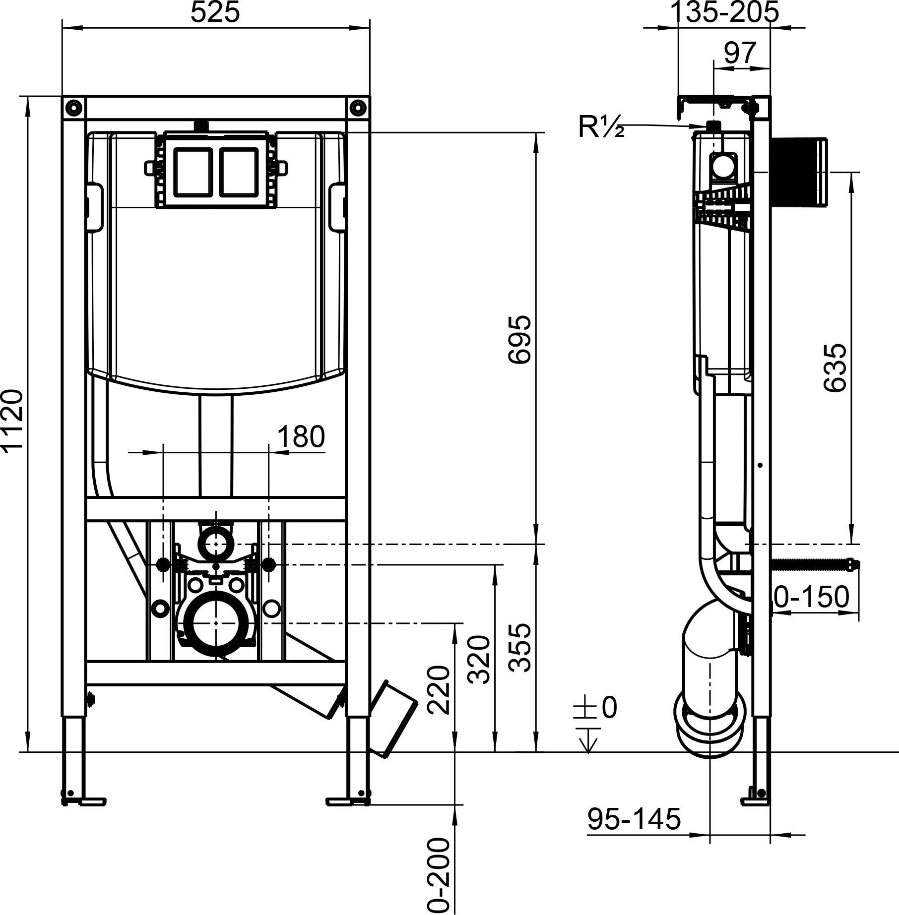 Комплект  Унитаз подвесной Villeroy & Boch Subway 2.0 5614R2R1 alpin + Система инсталляции для унитазов Villeroy & Boch 92242700 + Кнопка смыва фото в интернет-магазине «Wasser-Haus.ru»