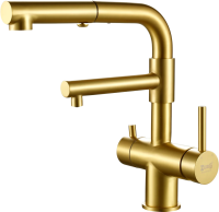 Смеситель для кухни Zorg Sanitary SZR-3216 Bronze бронза фото в интернет-магазине «Wasser-Haus.ru»