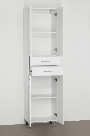 Шкаф-пенал Style Line Эко Стандарт 48, 2 ящика, белый фото в интернет-магазине «Wasser-Haus.ru»