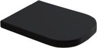 Крышка-сиденье Galassia Meg11/5451NE черная, с микролифтом, петли хром фото в интернет-магазине «Wasser-Haus.ru»
