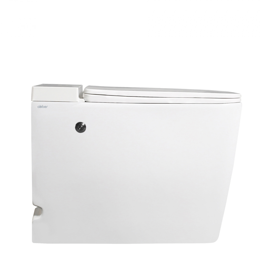 Унитаз ABBER Rechteck AC1212P приставной белый с импульсным смывом фото в интернет-магазине «Wasser-Haus.ru»
