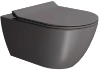 Унитаз подвесной GSI Pura 881516 безободковый, с микролифтом, bistro