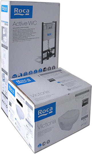 Комплект Roca Victoria ПЭК 893100000 инсталляция + унитаз + сиденье+ кнопка фото в интернет-магазине «Wasser-Haus.ru»