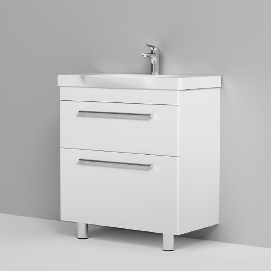 Мебель для ванной Am.Pm Like S 80 напольная, белый глянец фото в интернет-магазине «Wasser-Haus.ru»
