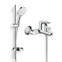 Душевой комплект Смеситель Hansgrohe Logis E 71403000 + Гарнитур Raindance Select S 120 3iet 26630000