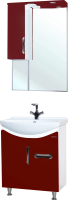Мебель для ванной Bellezza Лагуна 65 с ящиком, красная фото в интернет-магазине «Wasser-Haus.ru»